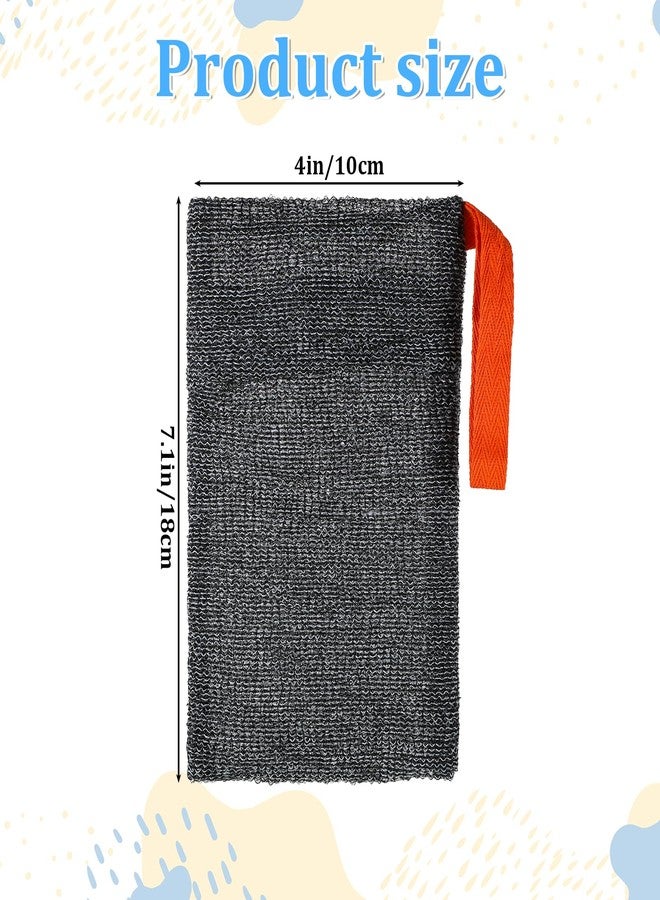 Skrfren 2PCS Soaps Bags, Soap Pocket Exfoliating Soaps Saver Bag Body Scrubber Exfoliator Foaming Bar Soap Pouches Lather Mesh Bag, Gray - Image 2
